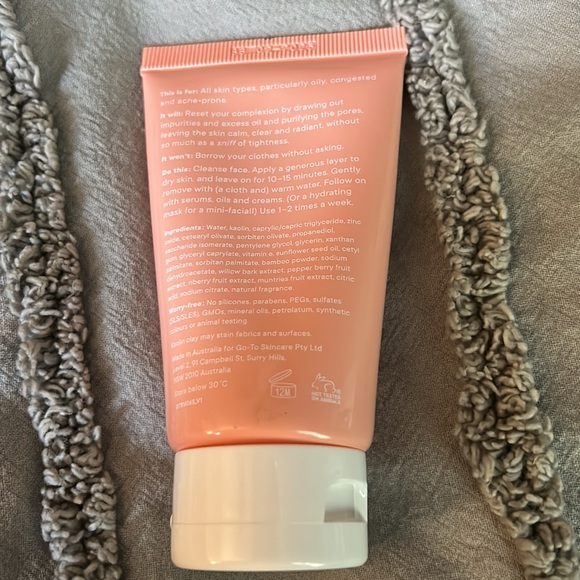 GO-TO Skincare The Removalist Detoxifying Clay Mask NWT 2.20 fl oz - Picture 2 of 2